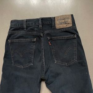 Worn (2013) LVC women's 606 black overdye jeans